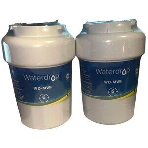 Set of 2 Sealed Waterdrop WD-F13 GE MWF Refrigerator Replacement Water Filter C1